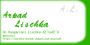 arpad lischka business card